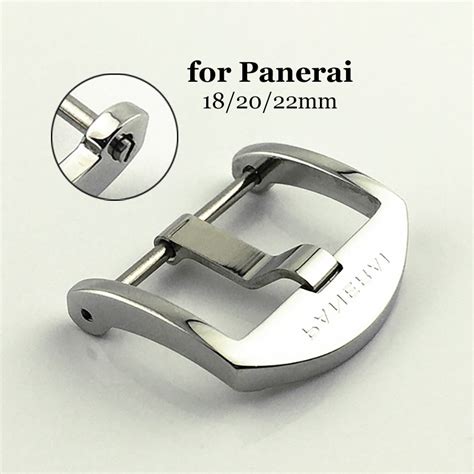 Panerai Polished steel folding clasp, 18mm, PAM Click Release 